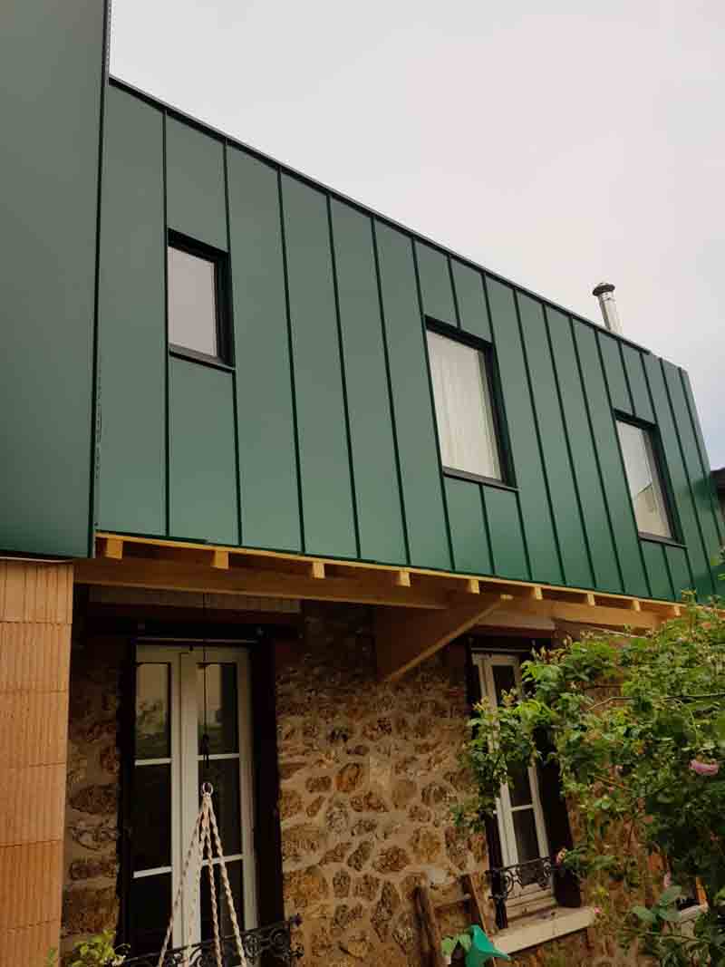 Réalisation gros oeuvre - Rehaussement maison