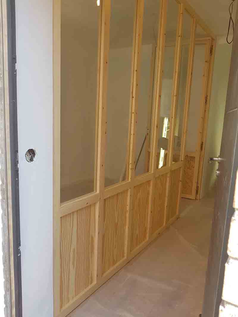 Second oeuvre - Verrière en bois sur mesure